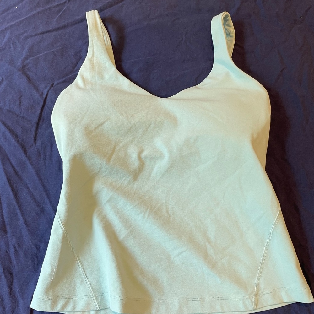 Lululemon align waist length. Icing blue
